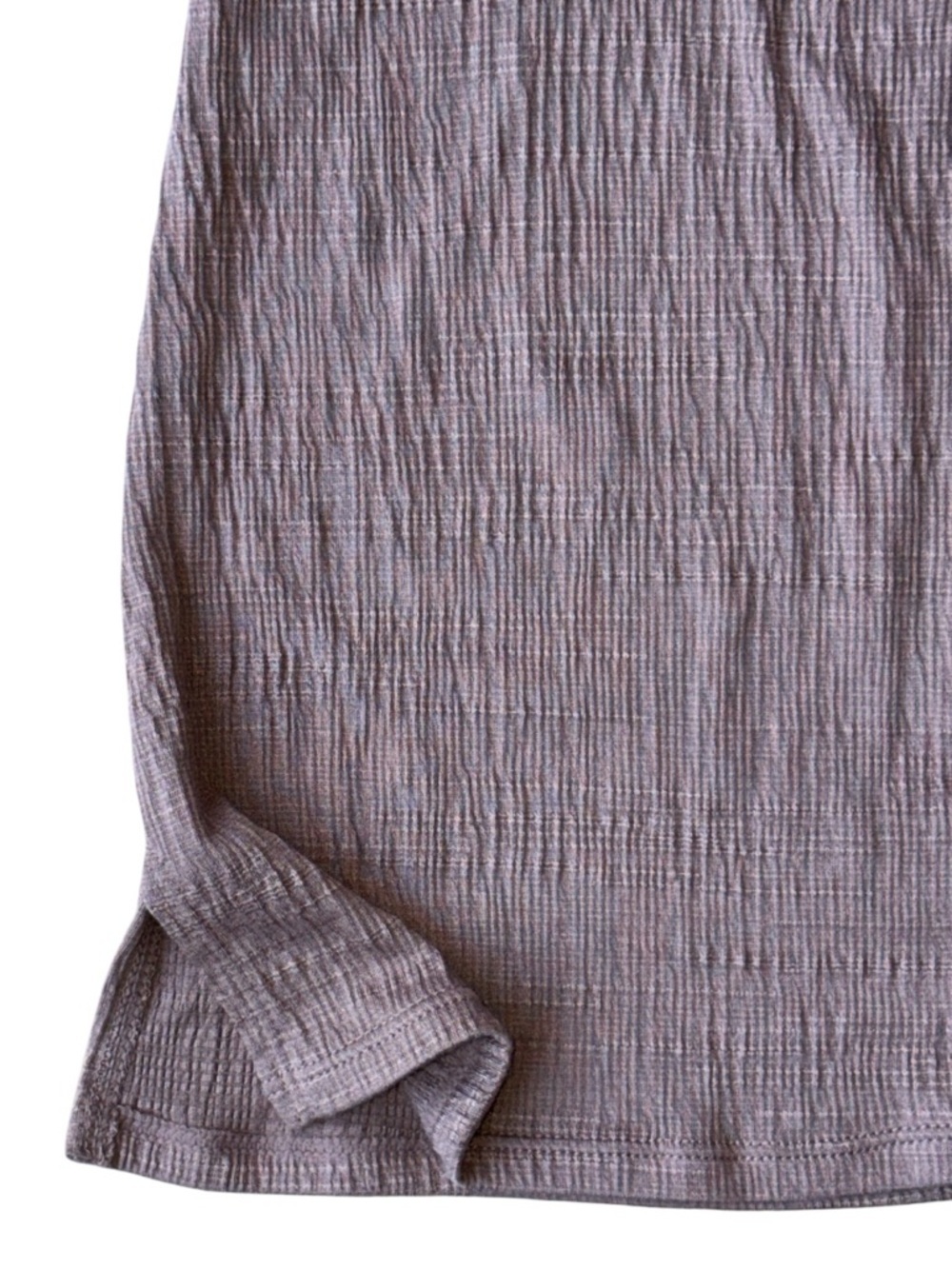 Max Studio Flutter Sleeves Texture Knit Scoop Neck Blouse Mauve Mist Size Large - Picture 6 of 11